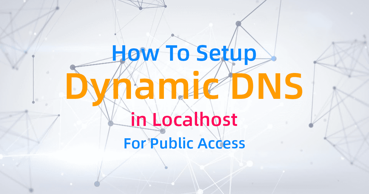 How To Setup Dynamic DNS in Localhost For Public Access